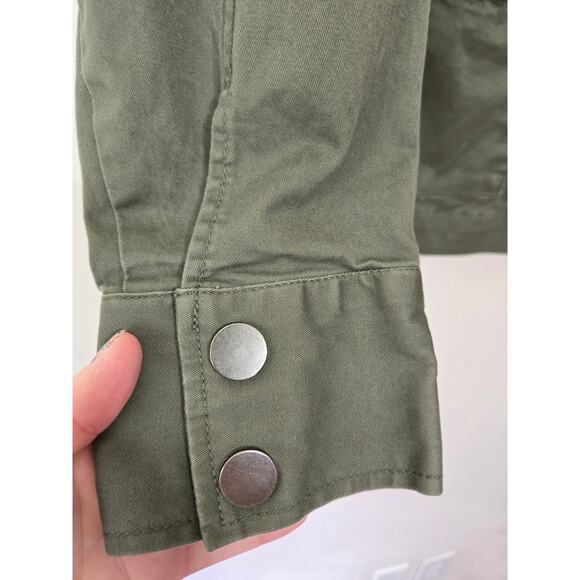 A NEW DAY Military Army Green Utility Jacket Colorful Beaded Gorpcore XXL - Picture 11 of 16